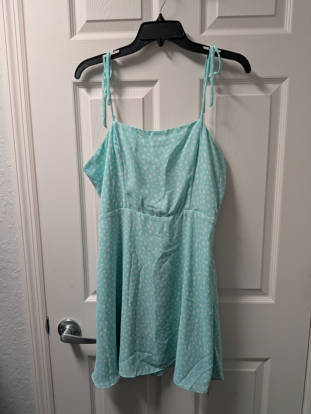 Gianni Bini Mint Green Polka Dot Mini Dress